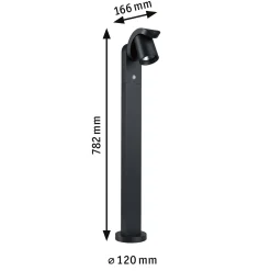 LED Pollerleuchte - Cuff Dämmerungsgesteuerter Bewegungsmelder (IR)