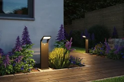 LED Pollerleuchte - Juntea Dämmerungsgesteuerter Bewegungsmelder (IR)