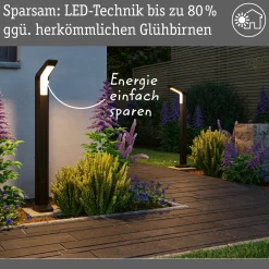 LED Pollerleuchte - Merano Dämmerungsgesteuerter Bewegungsmelder (HF)