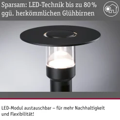 LED Pollerleuchte - Sienna Dämmerungsgesteuerter Bewegungsmelder (HF) seewasserresistent