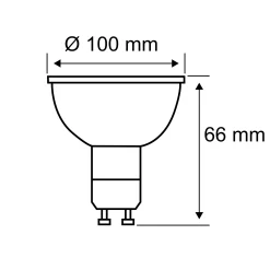 LED Reflektor 3-Step-Dim - LED Reflektor 3-Step-Dim GU10 230V 360lm 4,9W 3000K dimmbar Silber/Weiß