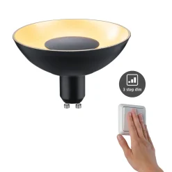 LED Reflektor 3-Step-Dim - LED Reflektor 3-Step-Dim GU10 230V 170lm 4,9W 1900K dimmbar Schwarz/Gold