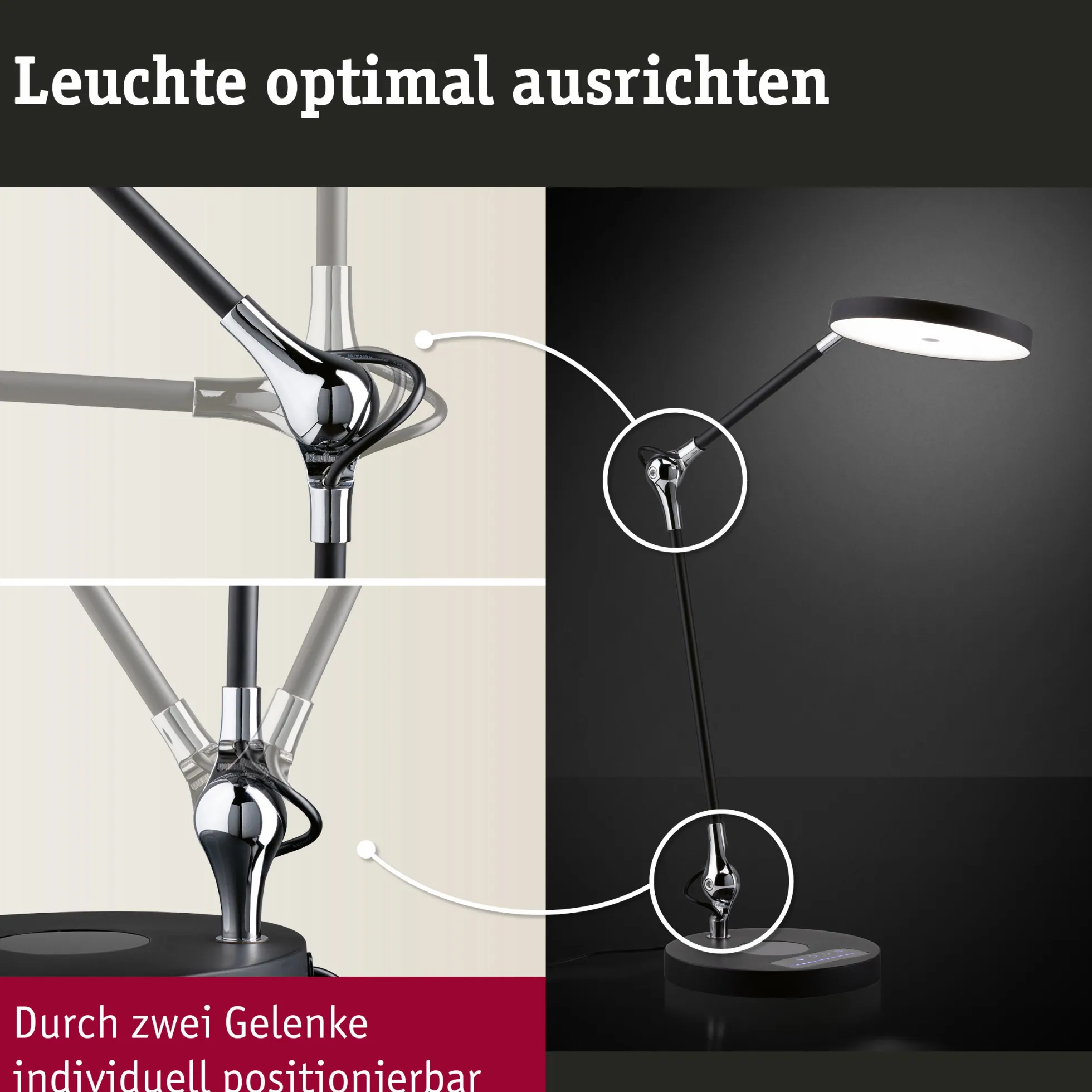LED Schreibtischleuchte - Numis QI