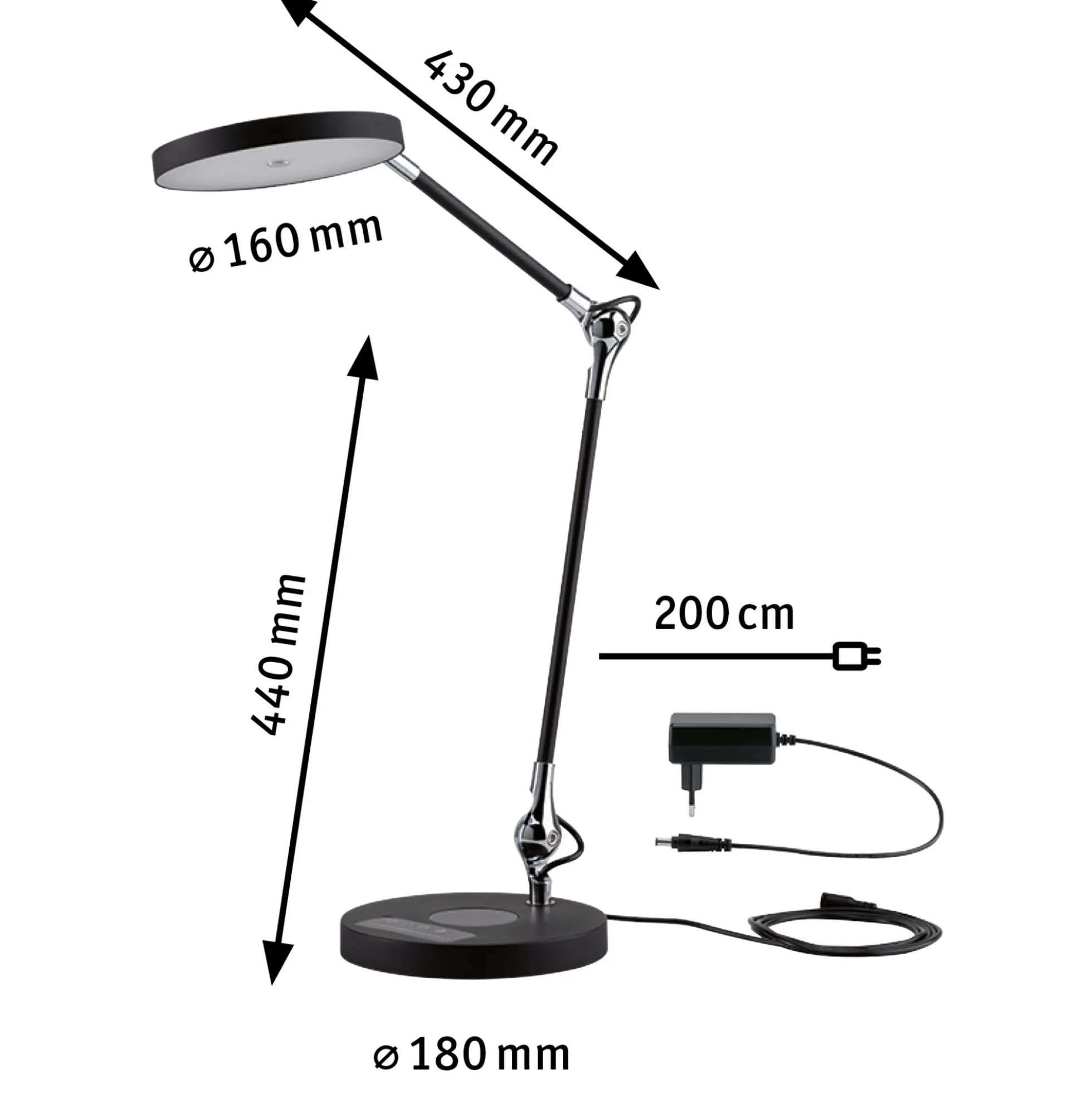 LED Schreibtischleuchte - Numis QI