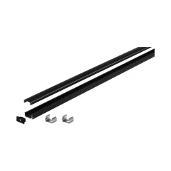LED Strip Profil - Base Schwarzer Diffusor 1m