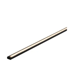 LED Strip Profil - Base Schwarzer Diffusor 1m