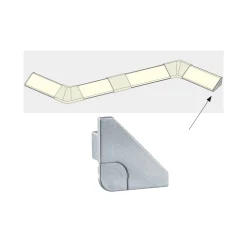 LED Strip Profil - Delta End Cap 2er Set