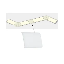 LED Strip Profil - Delta Cover 4er Set
