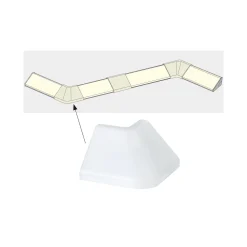 LED Strip Profil - Delta Outside Corner 2er Set