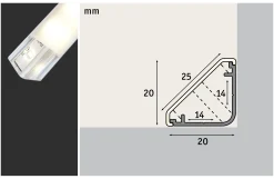 LED Strip Profil - Delta 1m
