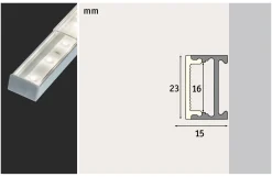 LED Strip Profil - Square 1m