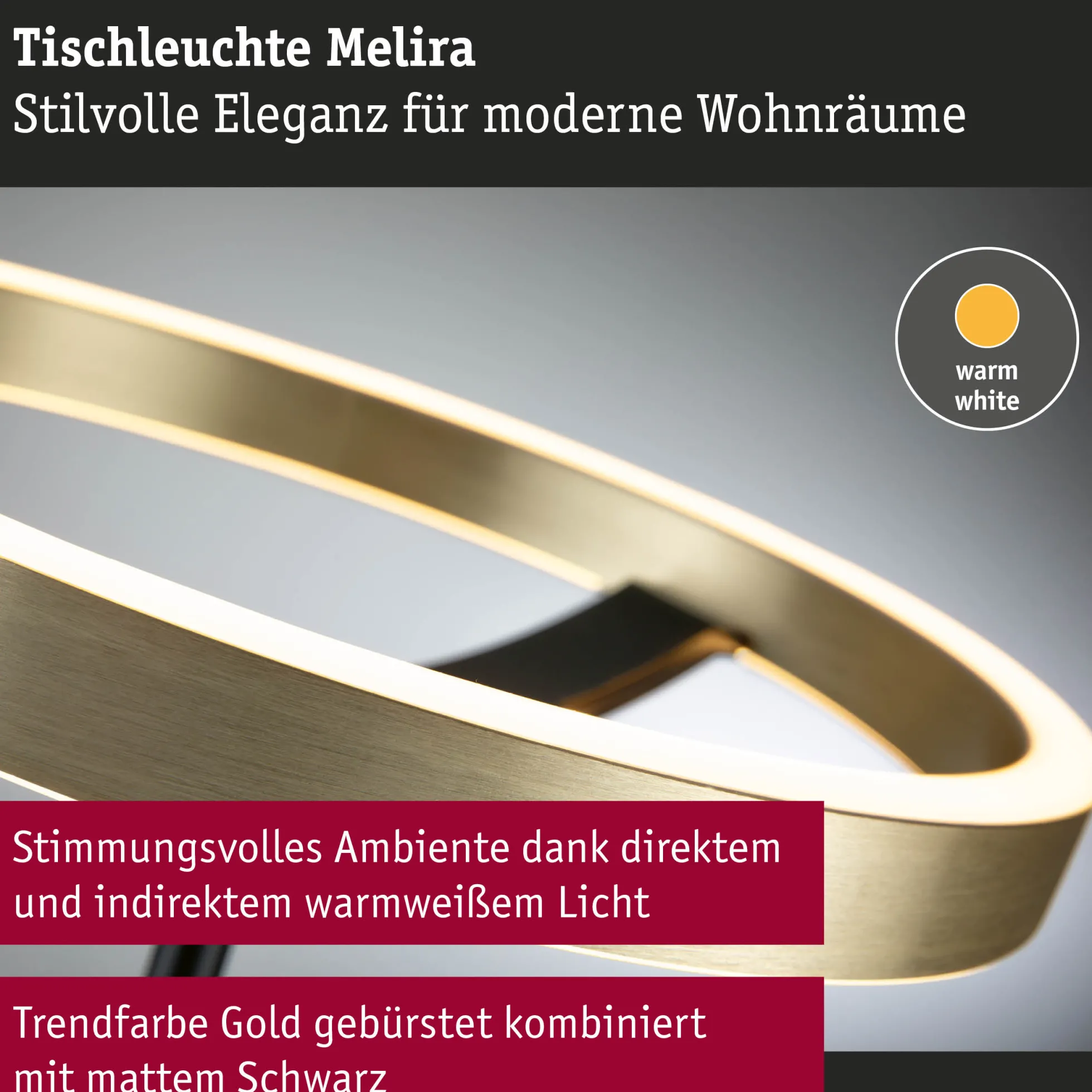 LED Tischleuchte 3-Step-Dim - Melira