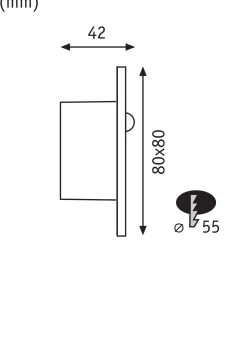 LED Wandeinbauleuchte - Edge Quadro