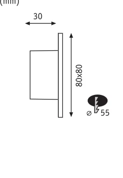 LED Wandeinbauleuchte - Edge Quadro