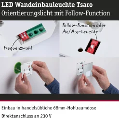 LED Wandeinbauleuchte - Tsaro
