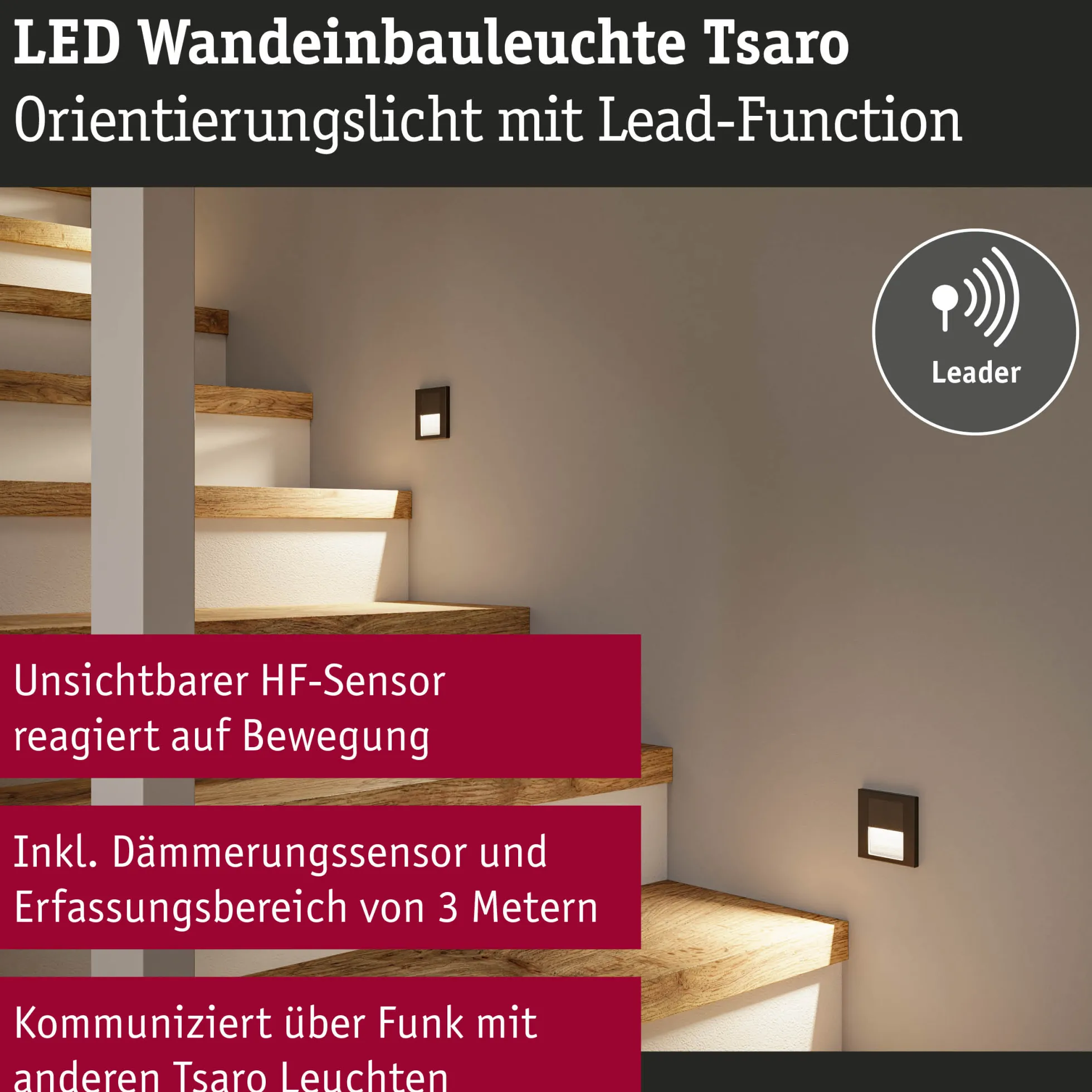 LED Wandeinbauleuchte - Tsaro