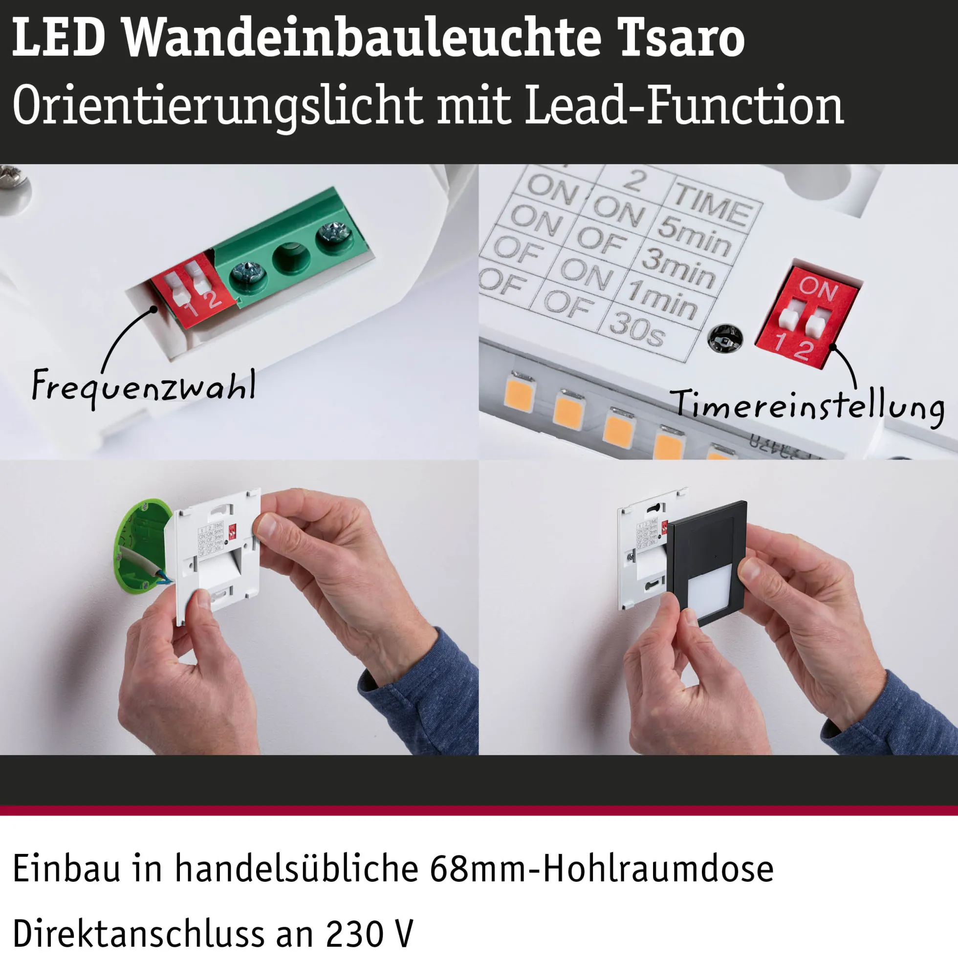 LED Wandeinbauleuchte - Tsaro