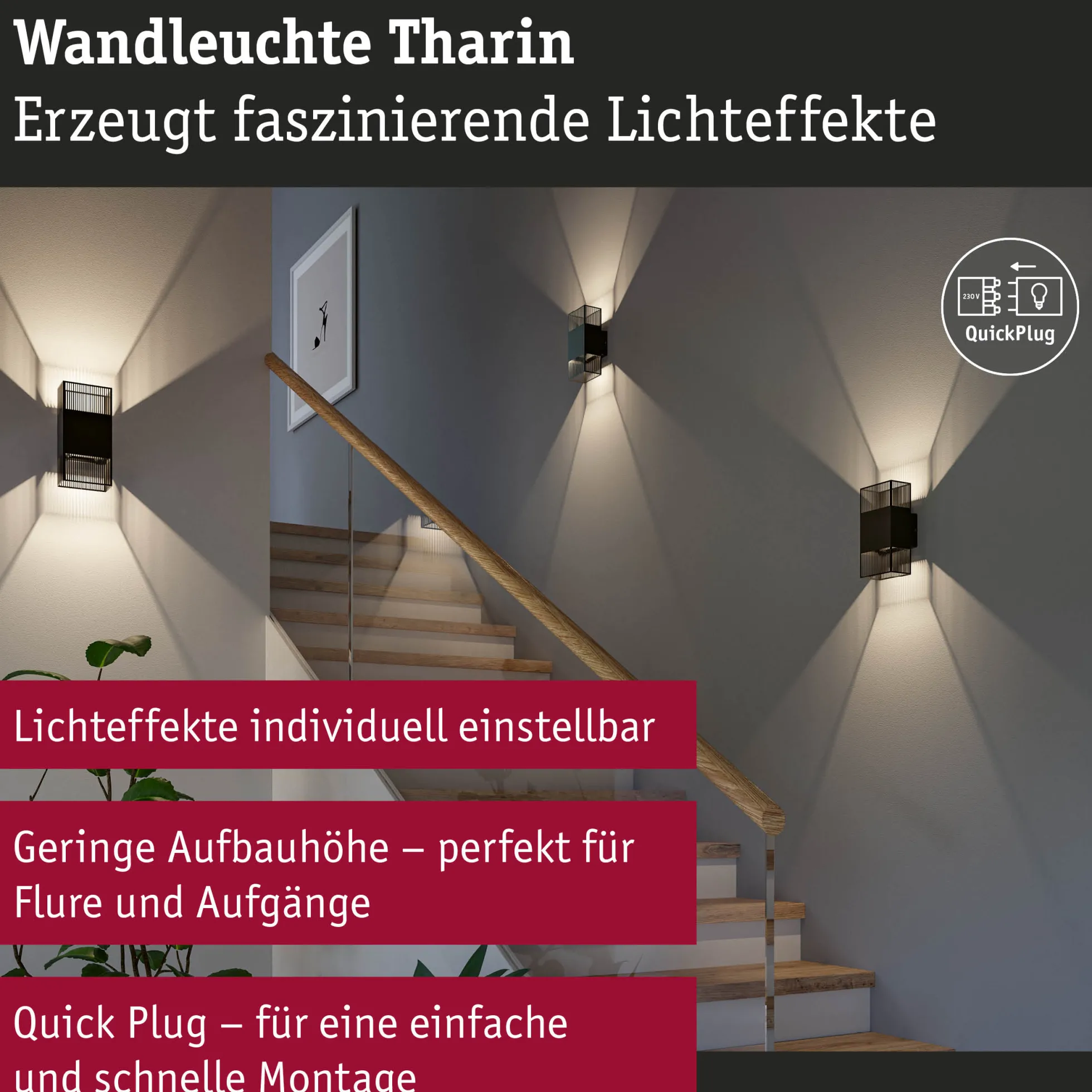 LED Wandleuchte - Tharin