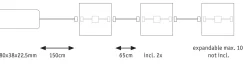 LumiTiles LED Fliesen - Square 2er-Set
