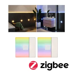 LumiTiles LED Fliesen Smart Home Zigbee 3.0 - Square 2er-Set