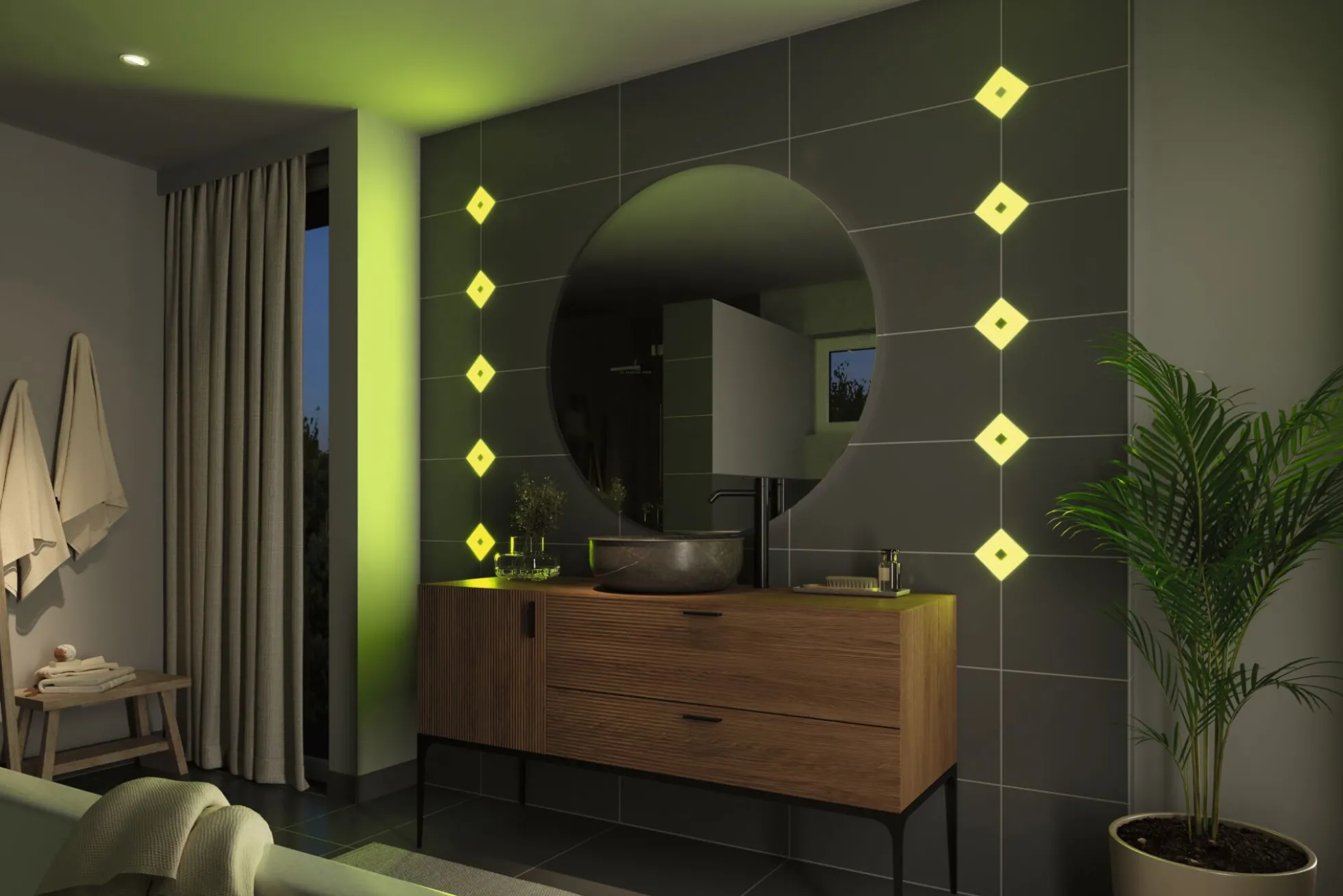 LumiTiles LED Fliesen Smart Home Zigbee 3.0 - Square 5er-Set
