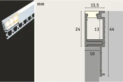 LumiTiles LED Strip Einbauprofil - Top 1m