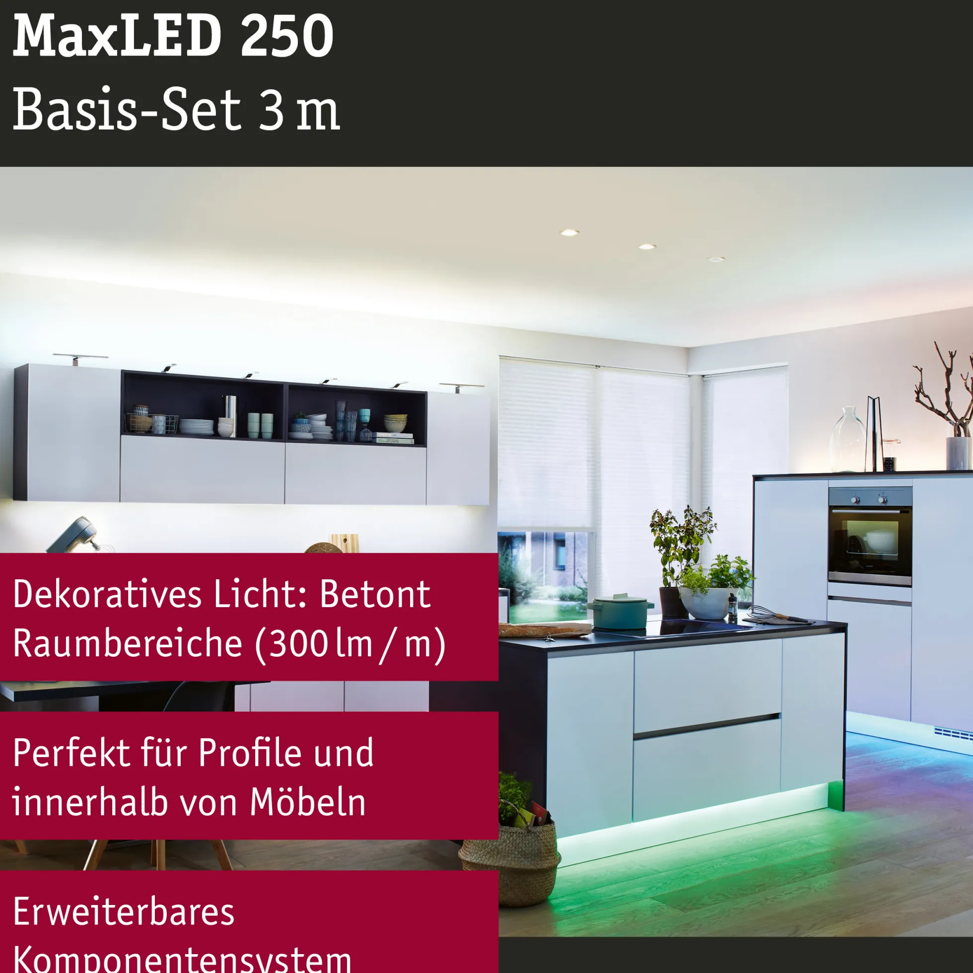 MaxLED 250 LED Strip - Basisset 3m RGBW+