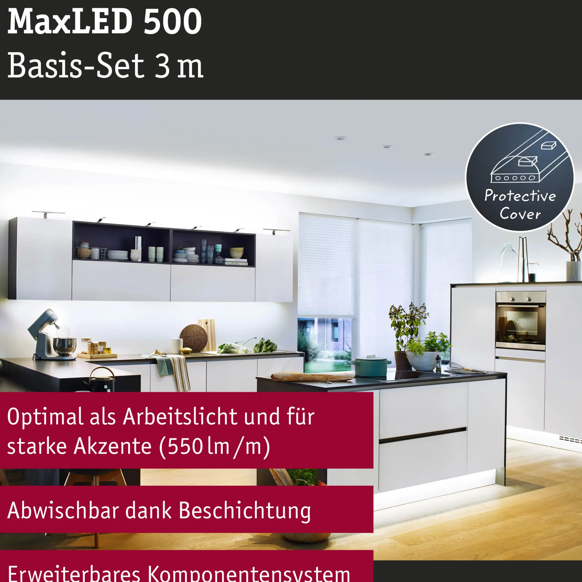 MaxLED 500 LED Strip - Basisset 3m Tageslichtweiß