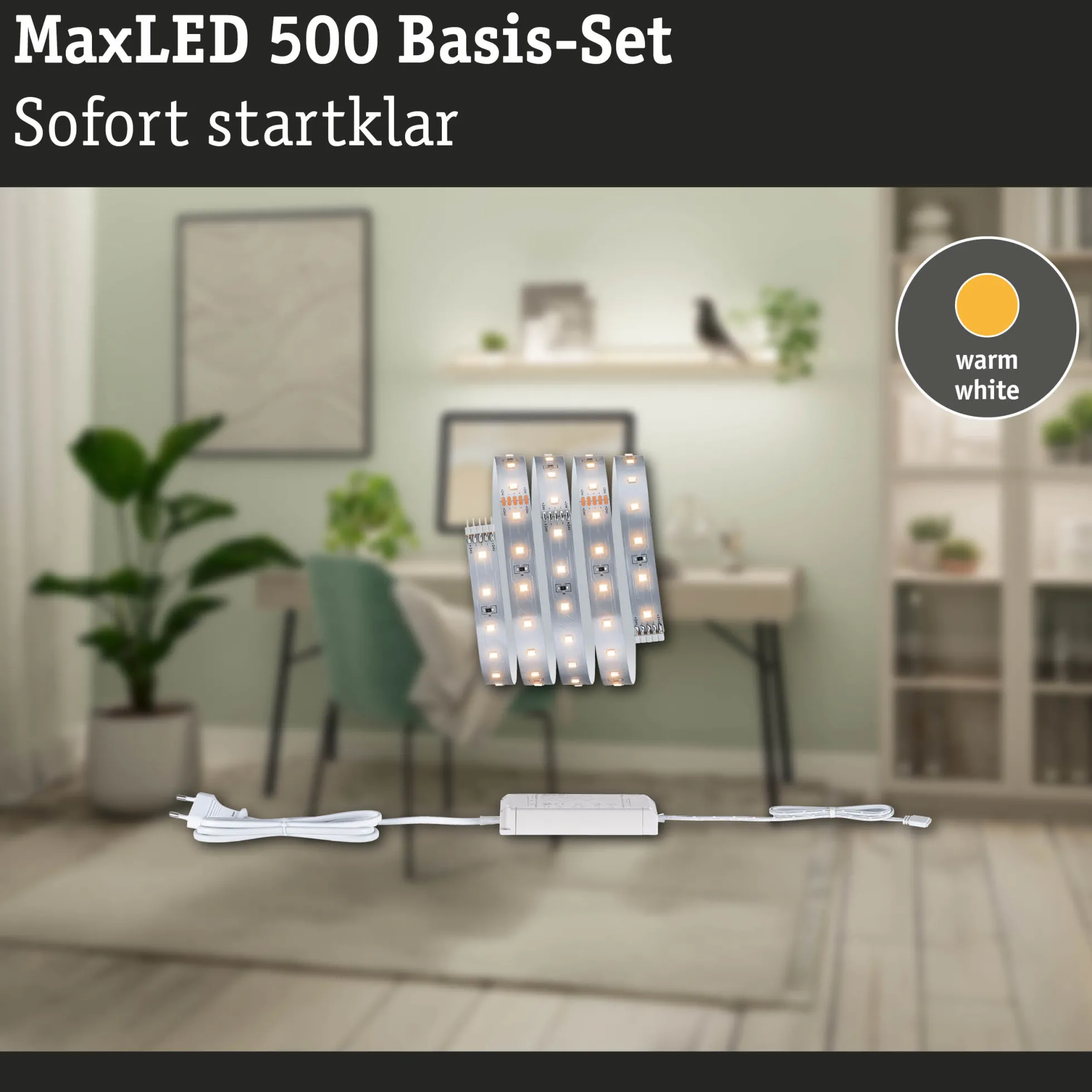 MaxLED 500 LED Strip - Basisset 1,5m Warmweiß