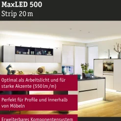 MaxLED 500 LED Strip - Einzelstrip 20m Warmweiß
