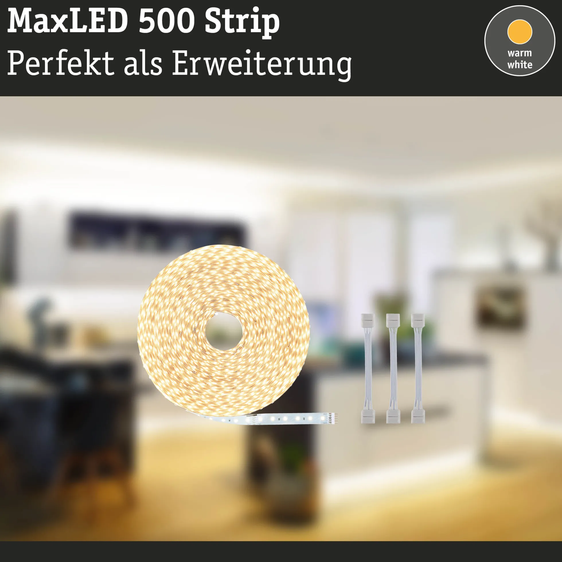 MaxLED 500 LED Strip - Einzelstrip 20m Warmweiß