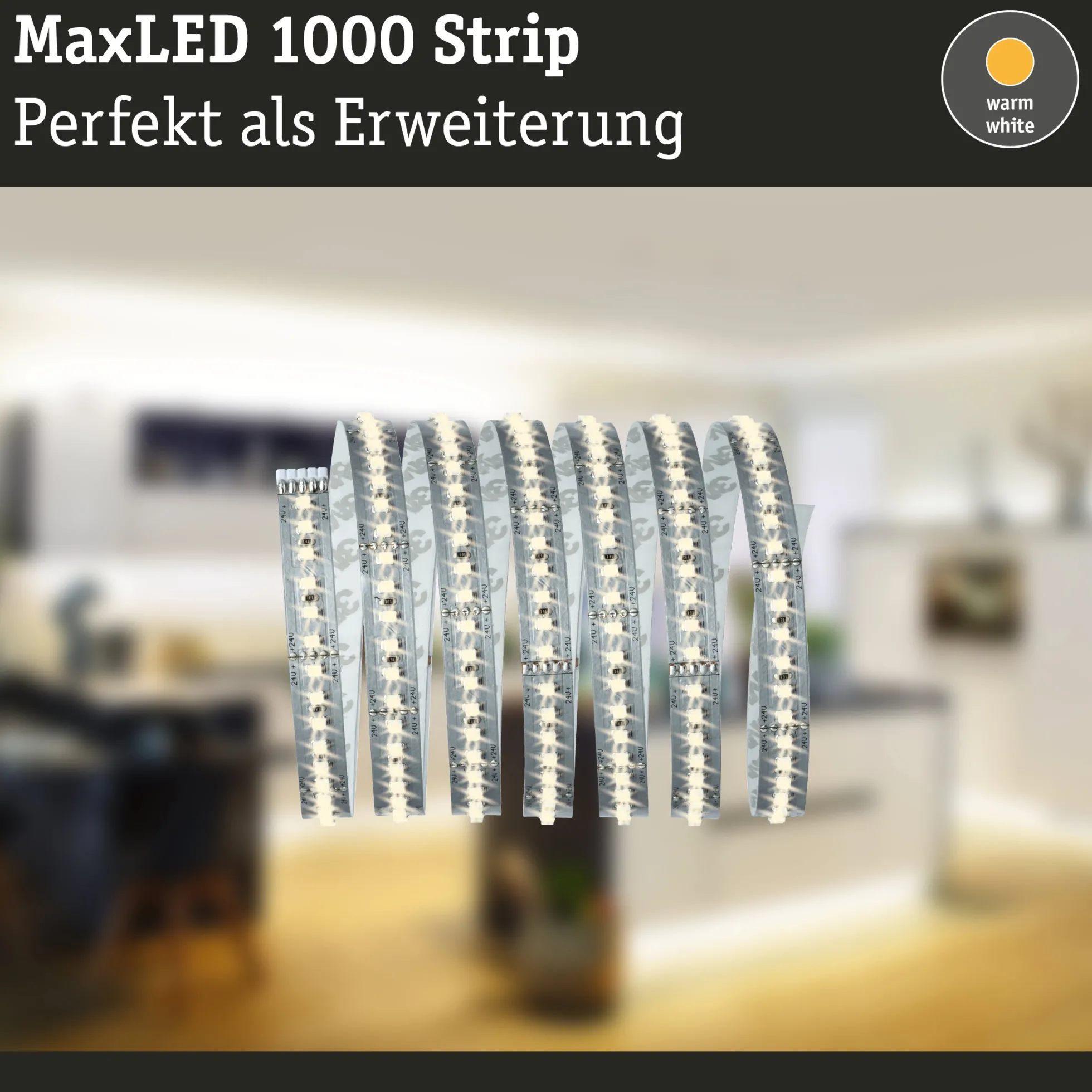MaxLED 1000 LED Strip - Erweiterung 2,5m Warmweiß