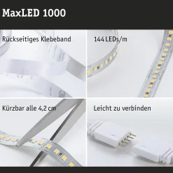 MaxLED 1000 LED Strip - Erweiterung 1m Tageslichtweiß