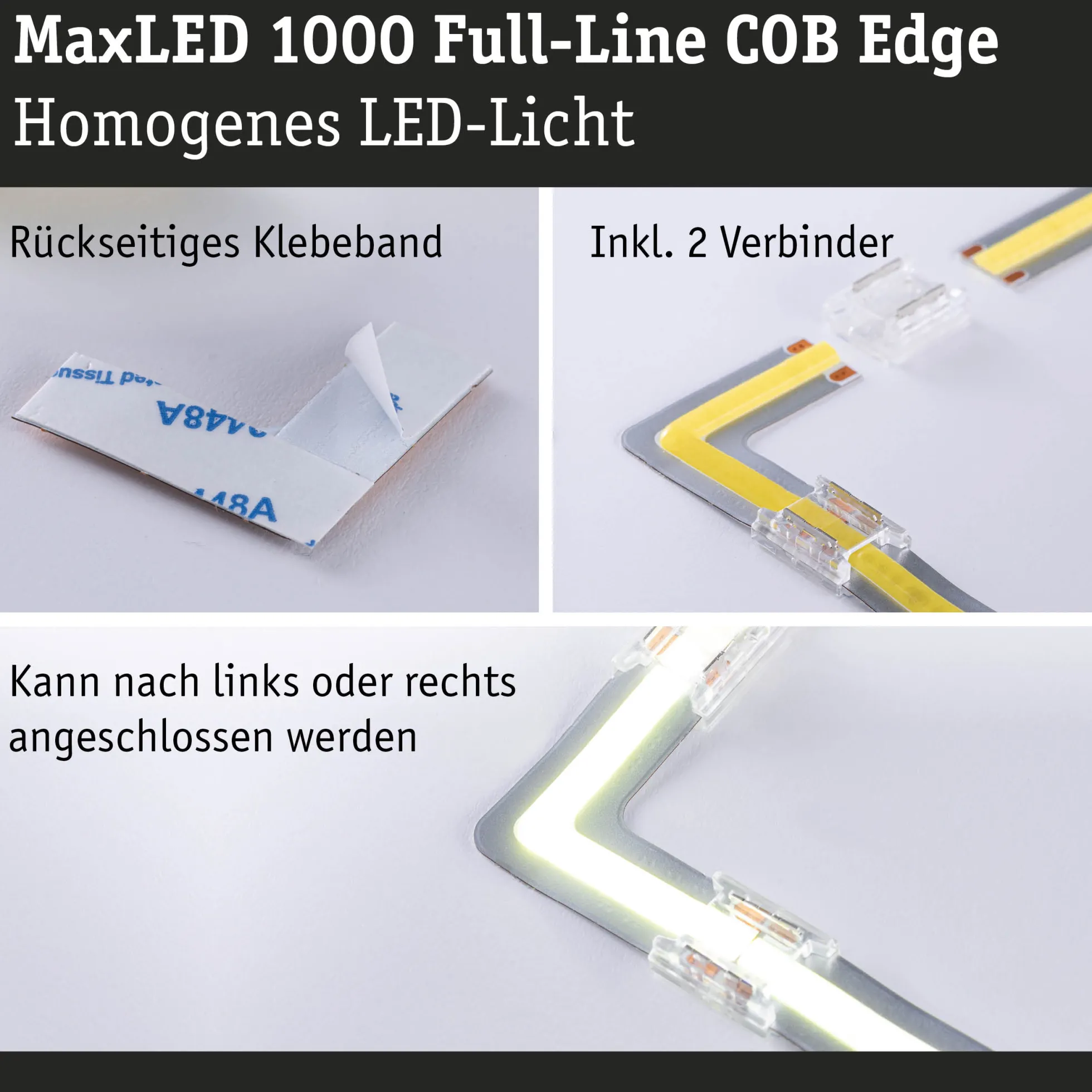 MaxLED 1000 LED Strip - 0,03m Warmweiß