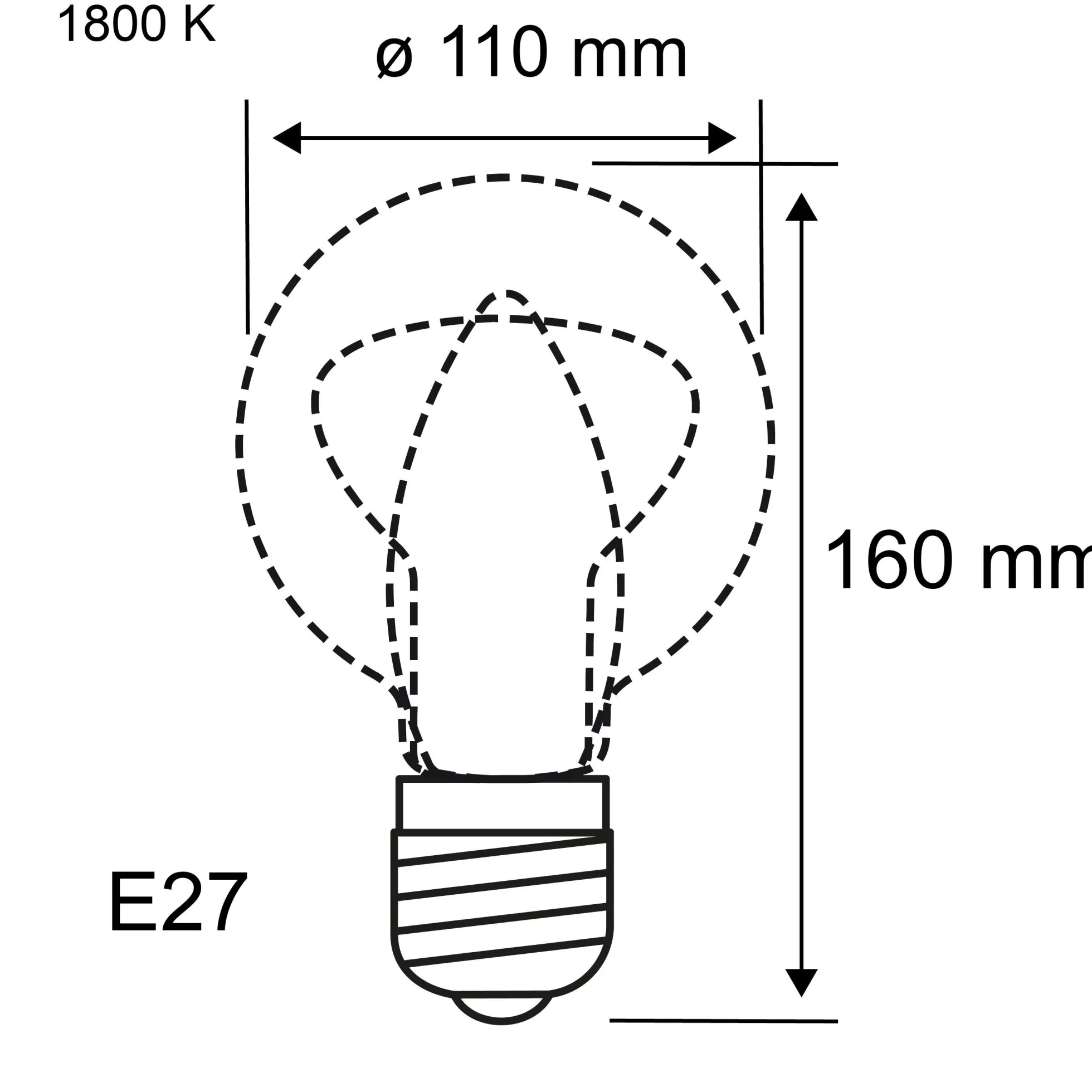 Metallic Glow Standard 230V - LED Globe E27