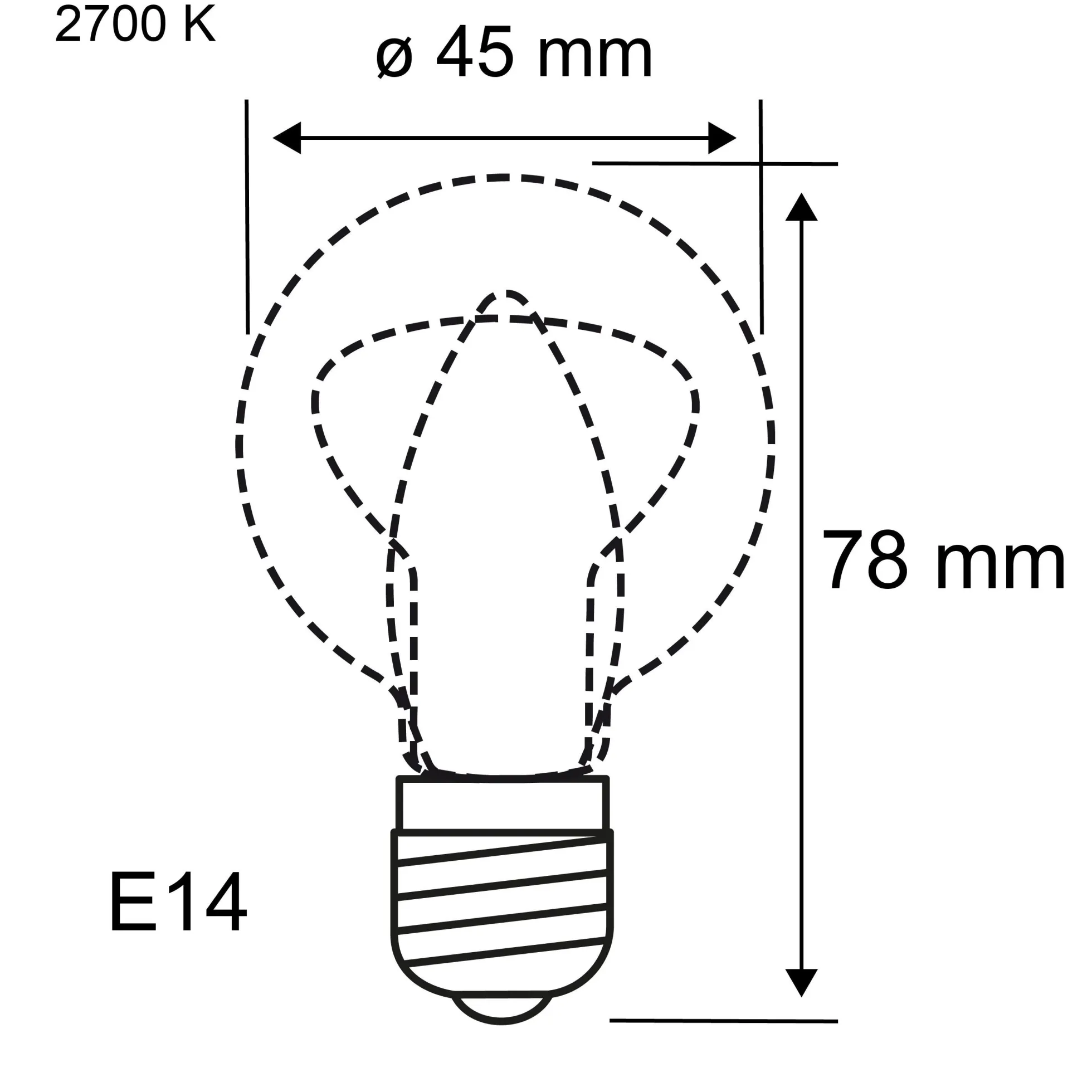 Modern Classic Edition Standard 230V - LED Tropfen Kopfspiegel E14