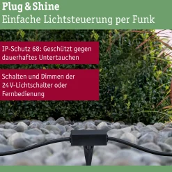 Plug & Shine Controller Wireless - Plug & Shine Controller Wireless IP68 Schwarz