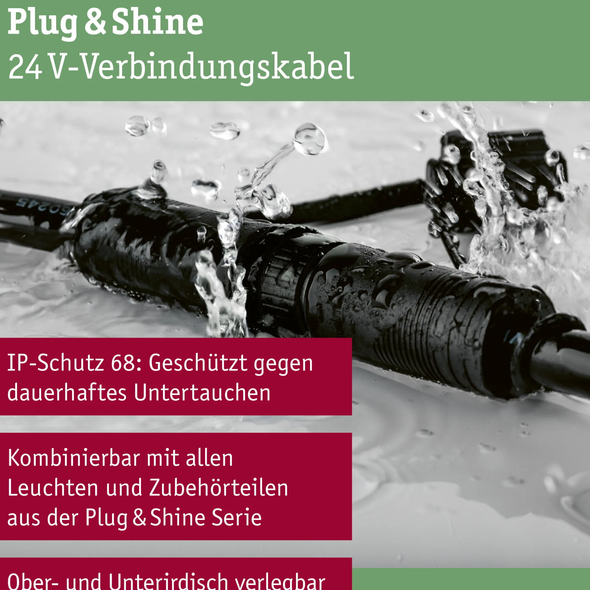 Plug & Shine Kabel - 5m 2 Ausgänge