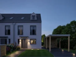 Plug & Shine LED Bodenaufbauleuchte - Warmweiß Einzelspot Zweifacher Lichtaustritt, 180°
