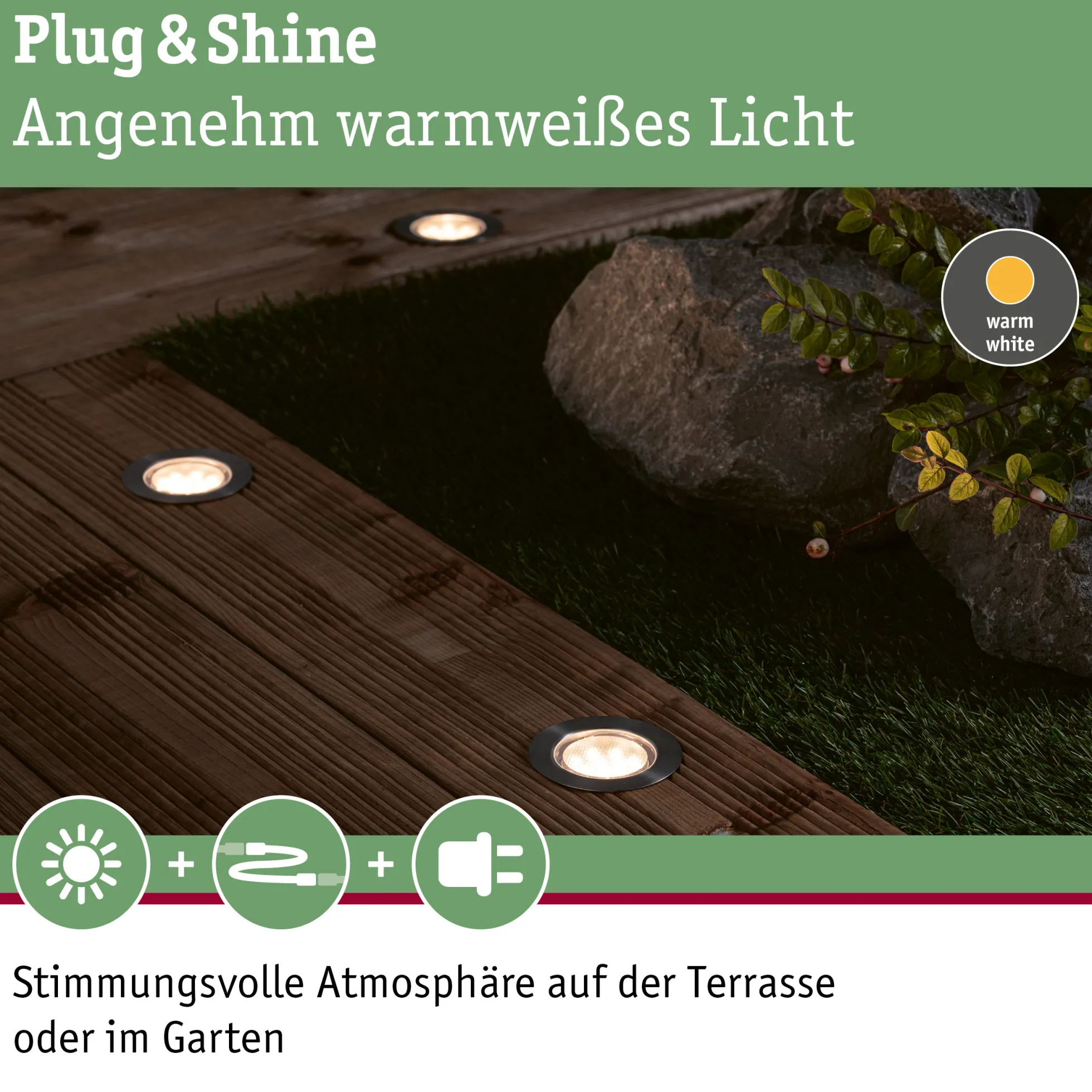 Plug & Shine LED Bodeneinbauleuchte - Floor Eco Einzelspot
