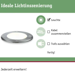 Plug & Shine LED Bodeneinbauleuchte - Floor Einzelspot