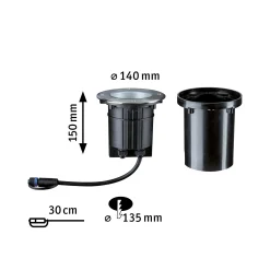 Plug & Shine LED Bodeneinbauleuchte - Floor Einzelspot