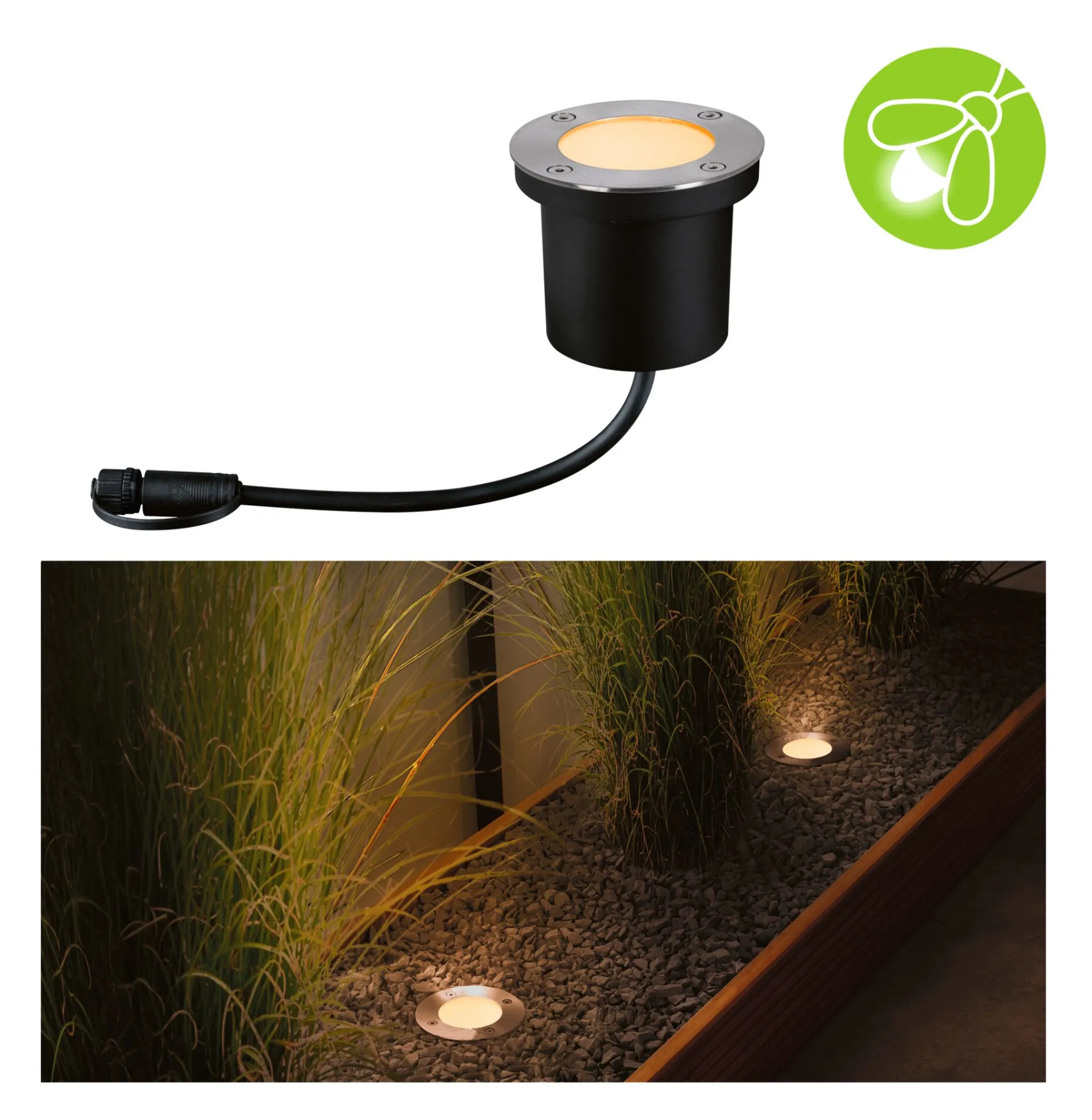Plug & Shine LED Bodeneinbauleuchte - Floor Einzelleuchte Insektenfreundlich