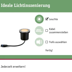 Plug & Shine LED Bodeneinbauleuchte - Floor Einzelleuchte Insektenfreundlich