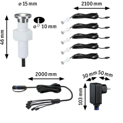Plug & Shine LED Bodeneinbauleuchte - MicroPen II Basisset