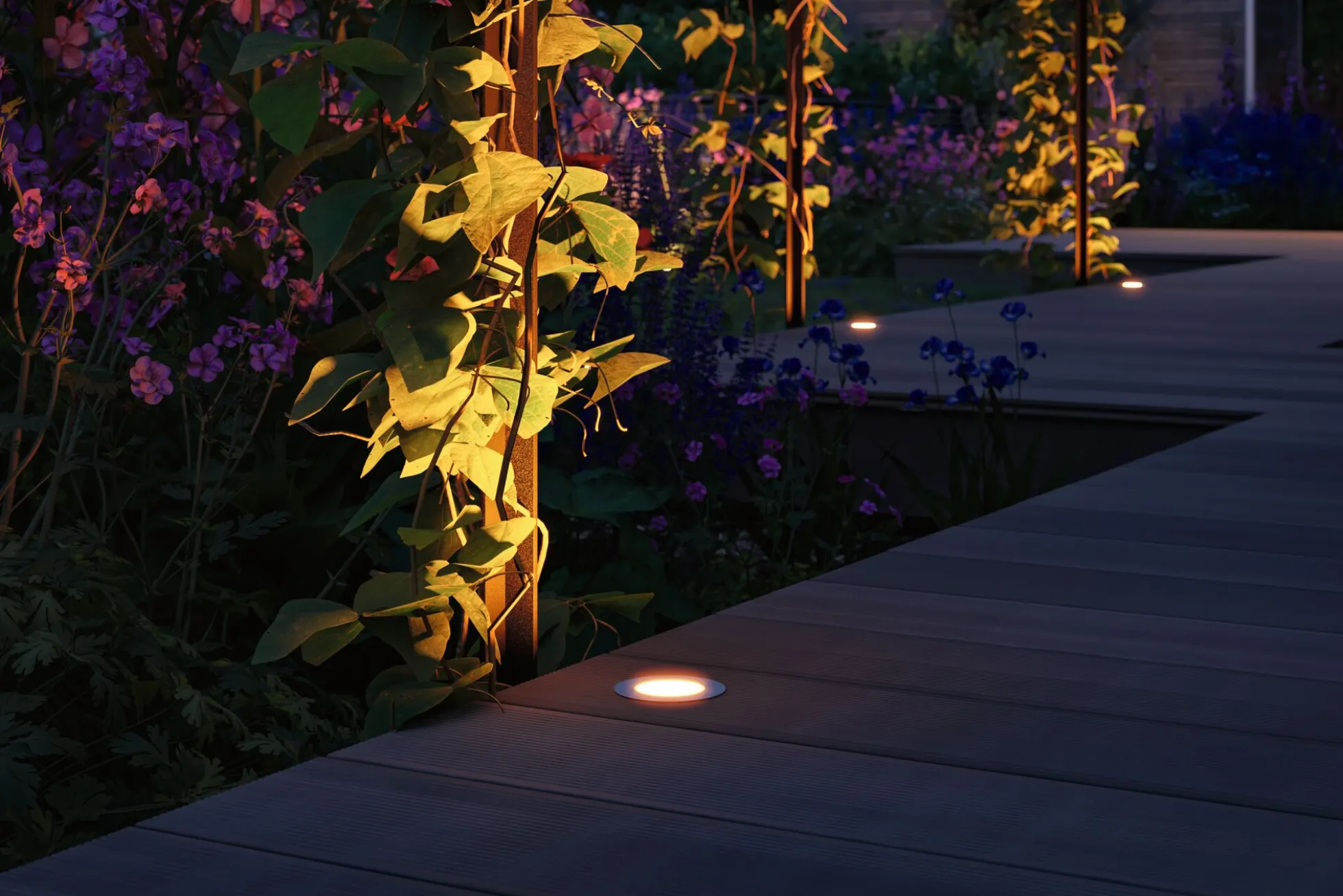 Plug & Shine LED Bodeneinbauleuchte - Floor Einzelleuchte Insektenfreundlich