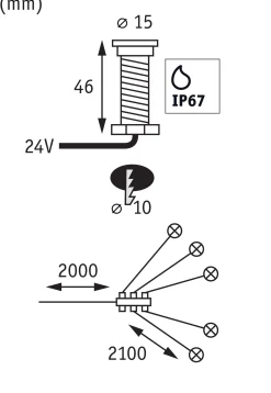 Plug & Shine LED Bodeneinbauleuchte - MicroPen II Erweiterungsset