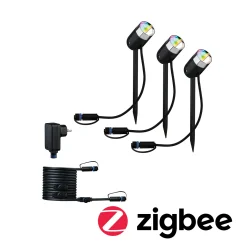 Plug & Shine LED Gartenstrahler Smart Home Zigbee 3.0 - Pike Basisset