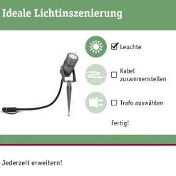 Plug & Shine LED Gartenstrahler - Radon Einzelspot