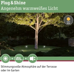 Plug & Shine LED Gartenstrahler - Fluter Einzelspot